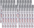 Overseas 24 Silver Paint Pens Permanent Markers, Oil Based Paint Markers