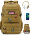 RAINSMORE Mens Tactical Lunch Backpack 17" Laptop Insulated Cooler Backpack