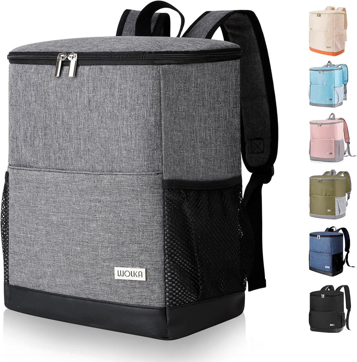 Insulated Cooler Backpack Outdoor - Leak Proof Backpack Cooler 30 Cans, Waterproof Lightweight Cooler Bag for 12h Hot/Cold Retention - Soft Cooler for Travel, Camping, Beach, Lunch