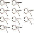 HFS (R) 11-Inch Locking C-Clamp Pliers, 10-Pack Heavy-Duty Welding Clamps with Swivel Pads, Heat-Treated Steel, 4-Inch Jaw Opening
