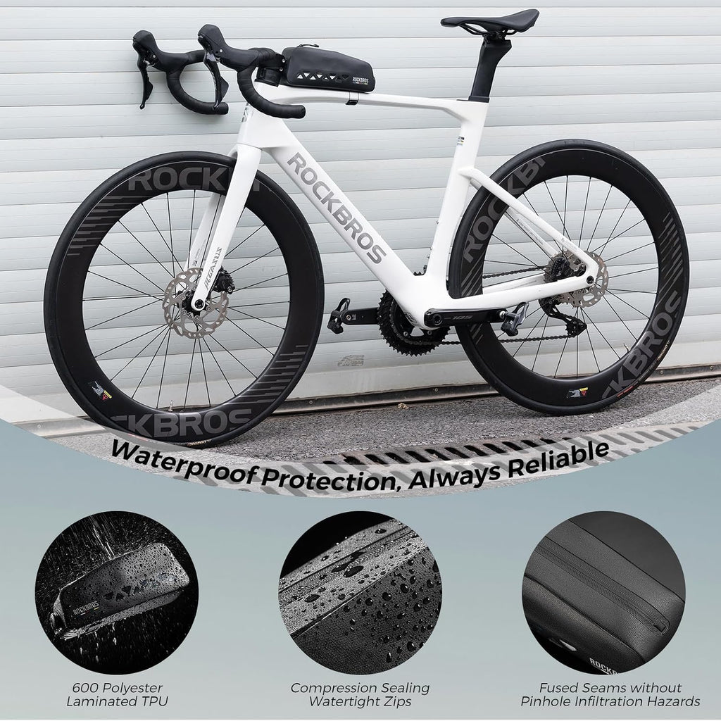 ROCKBROS Top Tube Bike Bag Waterproof Buckle Lock Design Lightweight