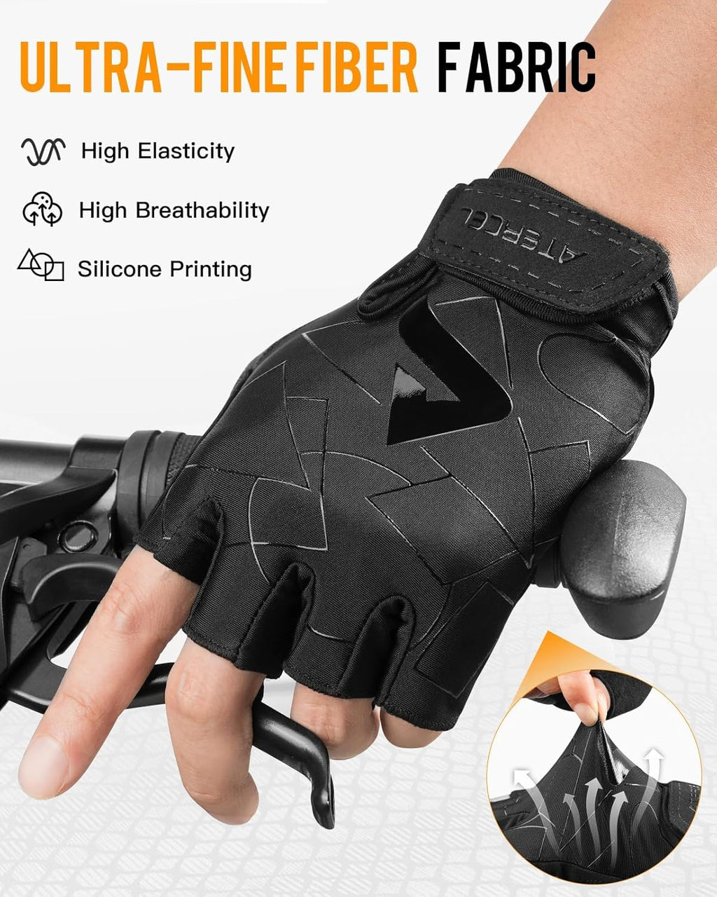 ATERCEL Cycling Gloves, Bike Gloves for Men Women, Bicycle Glove for Cycling, Workout, Gym, Training, Weight Lifting Outdoor, Mountain Bike, and Riding