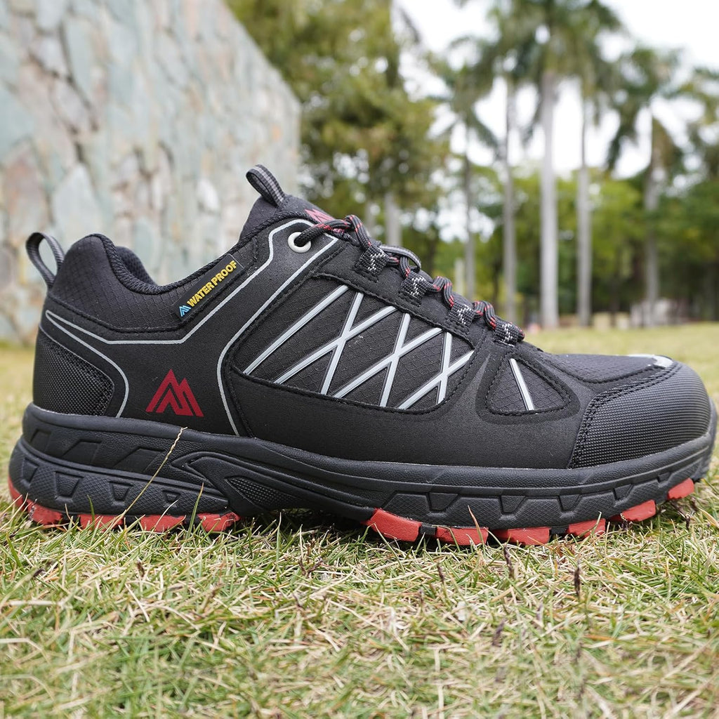 Queday Mens Waterproof Lightweight Hiking Shoes