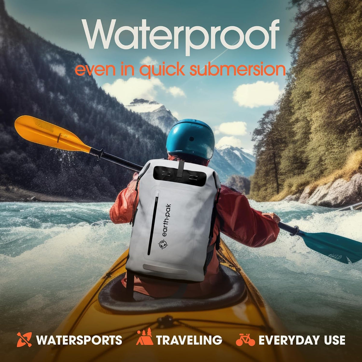 Waterproof Dry Bag Backpack 55L - Kayaking Boating Fishing Rafting Marine
