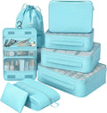 8/9 Set Packing Cubes for Travel, Suitcase Organizer Bags for Luggage