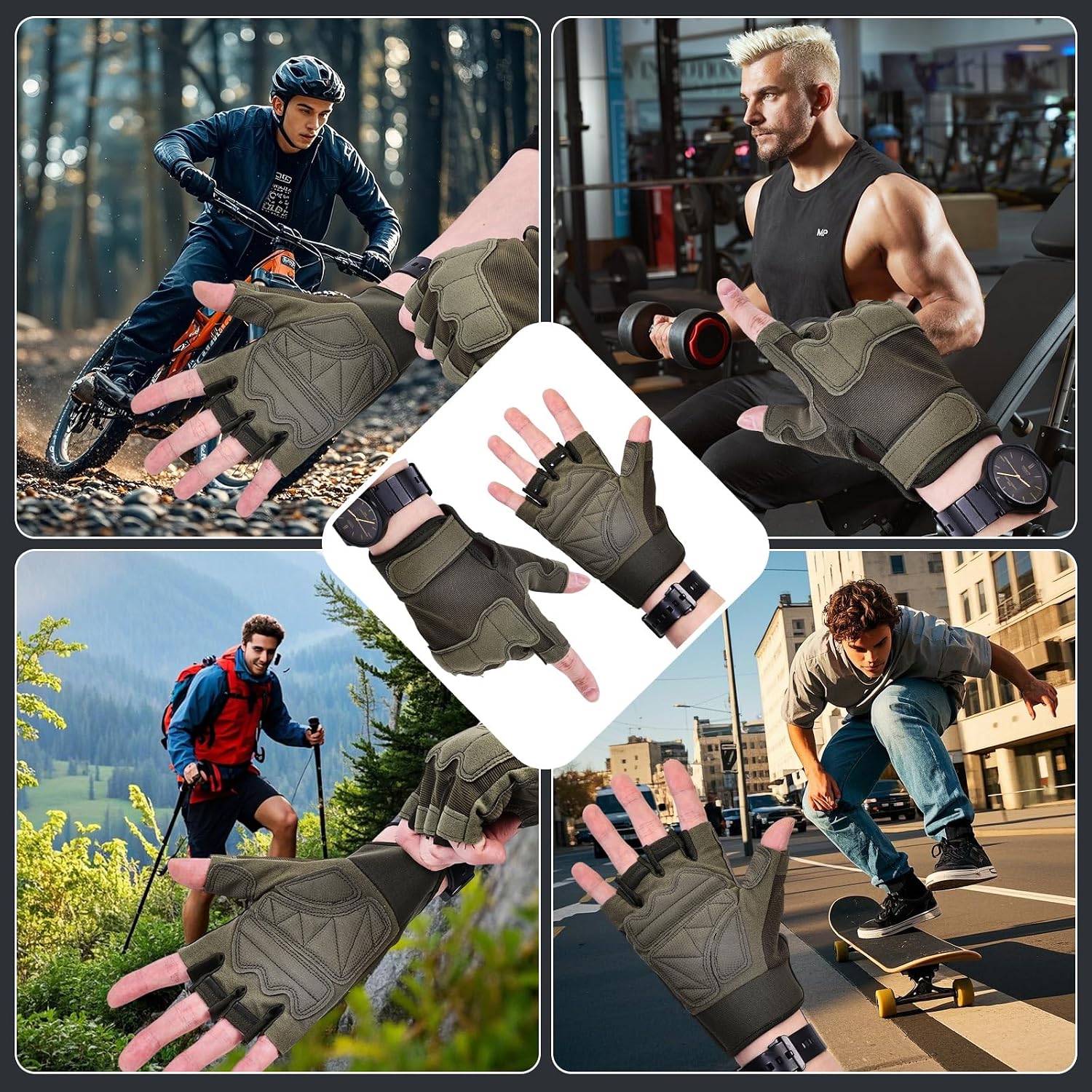 Weight Lifting Gloves, Gym Gloves for Men and Women, Full Palm Protection for Sports, Weightlifting, Training, Cycling, Pull-Ups, Rowing, and Mountaineering