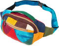 Freakmandu Eco-Friendly Boho Hippie Style Hemp Fanny Pack White Hip Waist Bag for Hiking Running Jogging