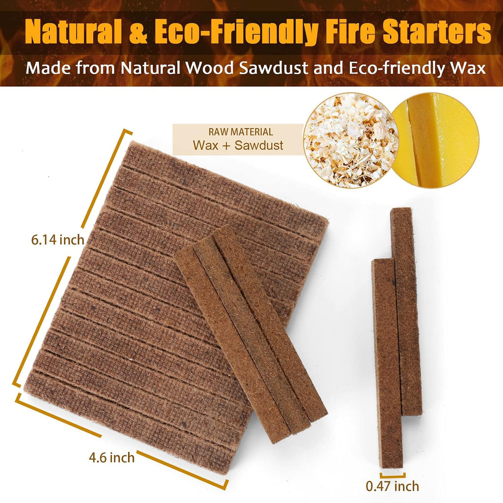 Realcook Natural Fire Starters for Fireplaces: Upgraded 108