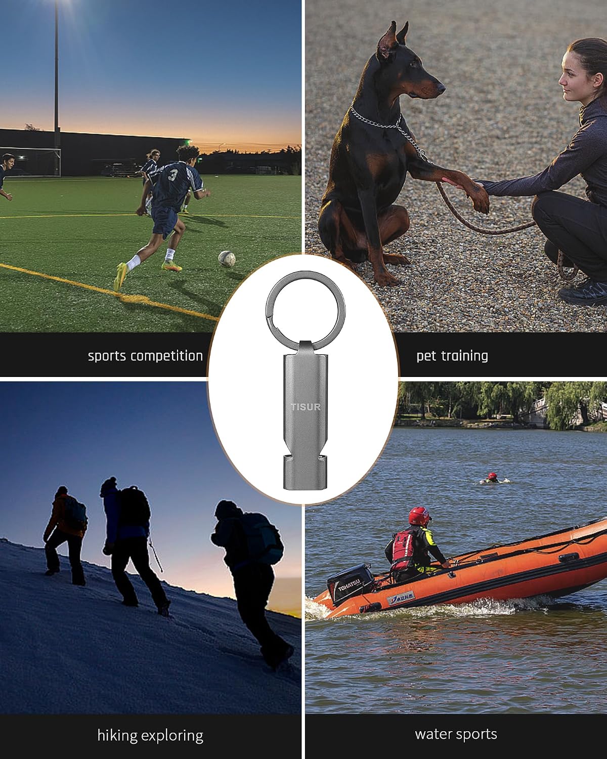 TISUR Loud Emergency Whistles,Whistle Keychain dog whistle