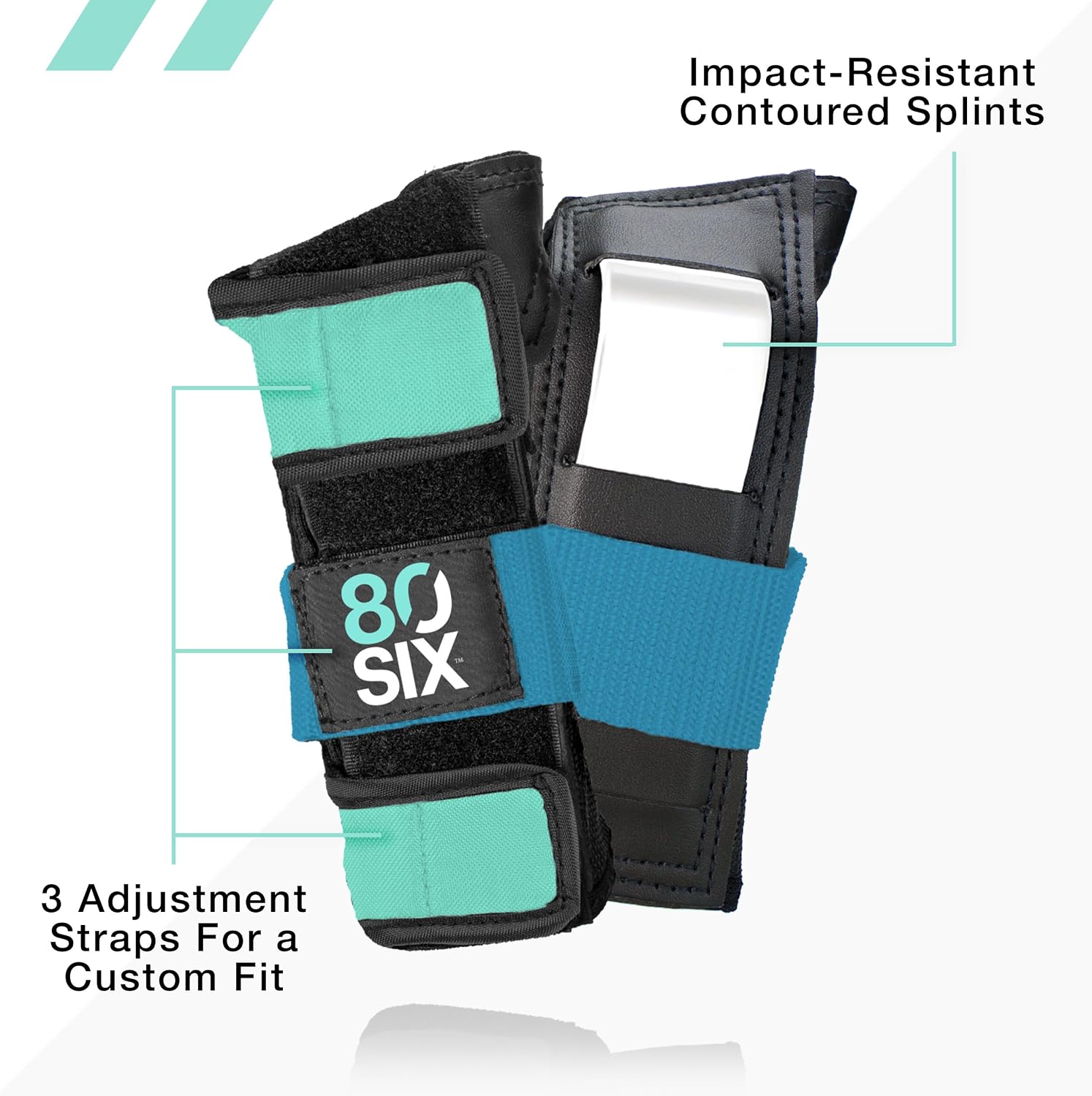 80SIX Multi-Sport Pad Set– Protective Gear for Skateboarding, Biking, Roller Skating, and Scooter