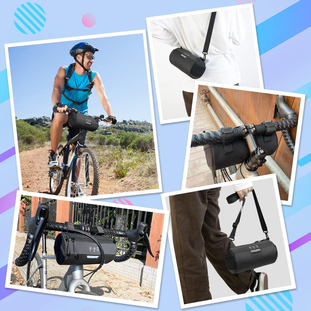 WOTOW Bike Handlebar Bag Waterproof - Bicycle Front Pouch, 2.4L