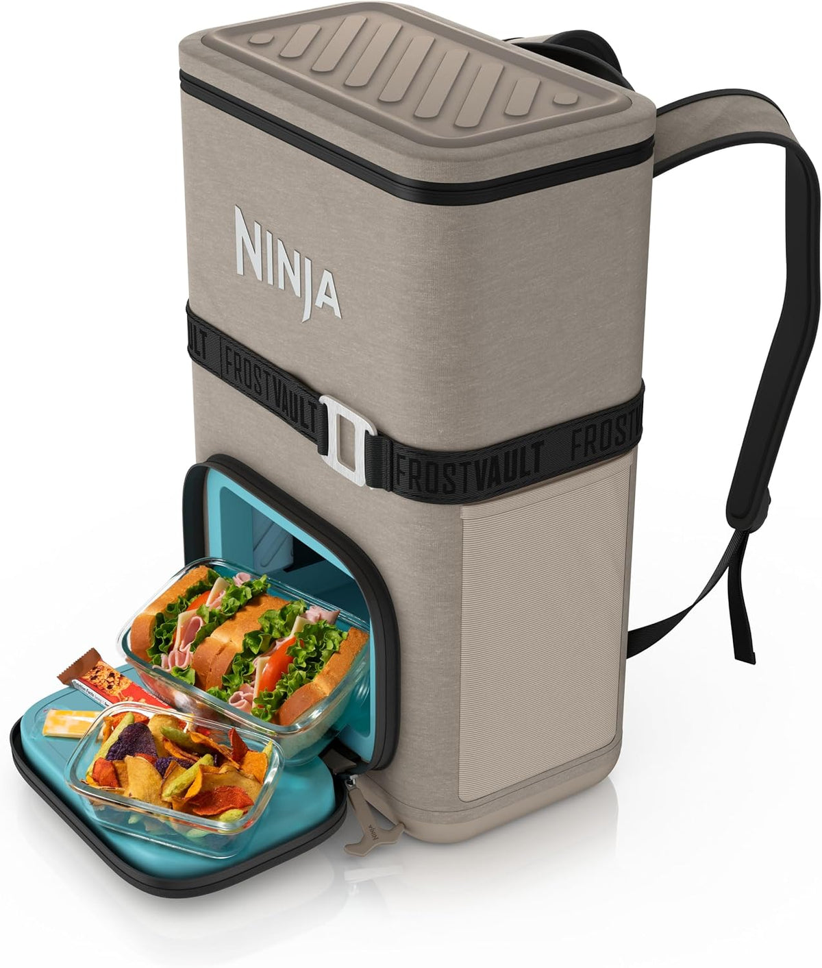 Ninja FrostVault™ Go XL Soft Backpack Cooler, Dry Storage, Cactus Green