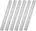 ZZTX Metal Ruler 12 Inches Stainless Steel 6 Pack