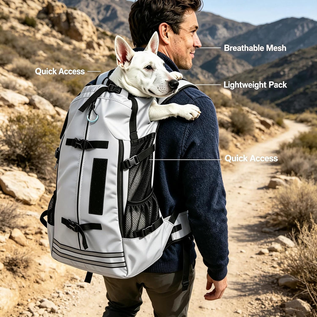 Big Dog Backpack Pet Carrier 40-60 Lbs Medium Dogs Hiking Bag