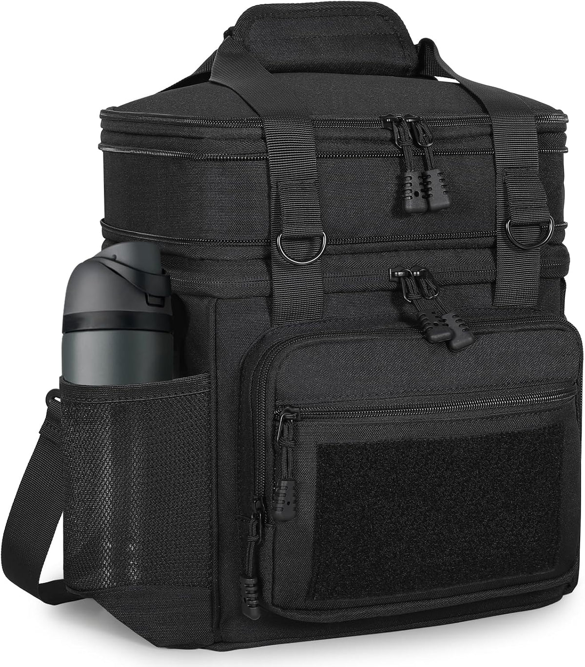 GLENKEY Tactical Lunch Box Men Expandable Insulated Leakproof Cooler Bag