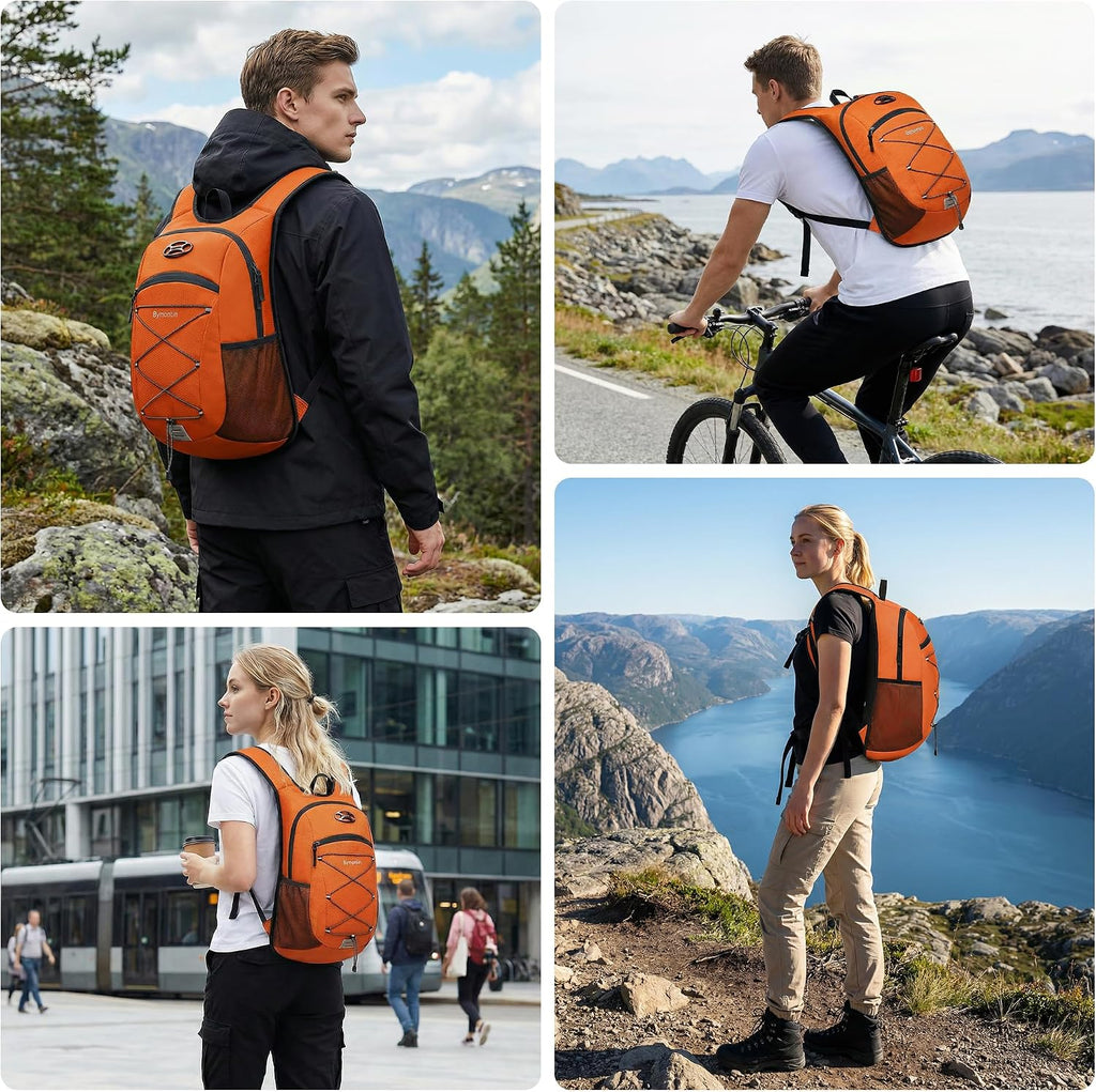 Ultra-Light Soft Hiking Daypack With Cushioned Breathable Back Panel