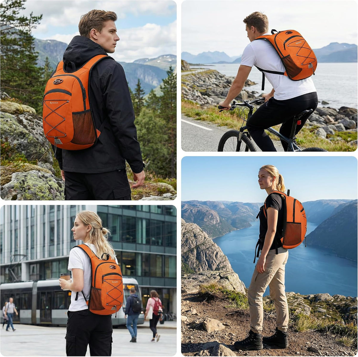 Ultra-Light Soft Hiking Daypack With Cushioned Breathable Back Panel