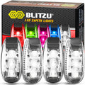 LED Safety Lights 4 Pack, Clip On High Visibility Strobe Light for Walk Run