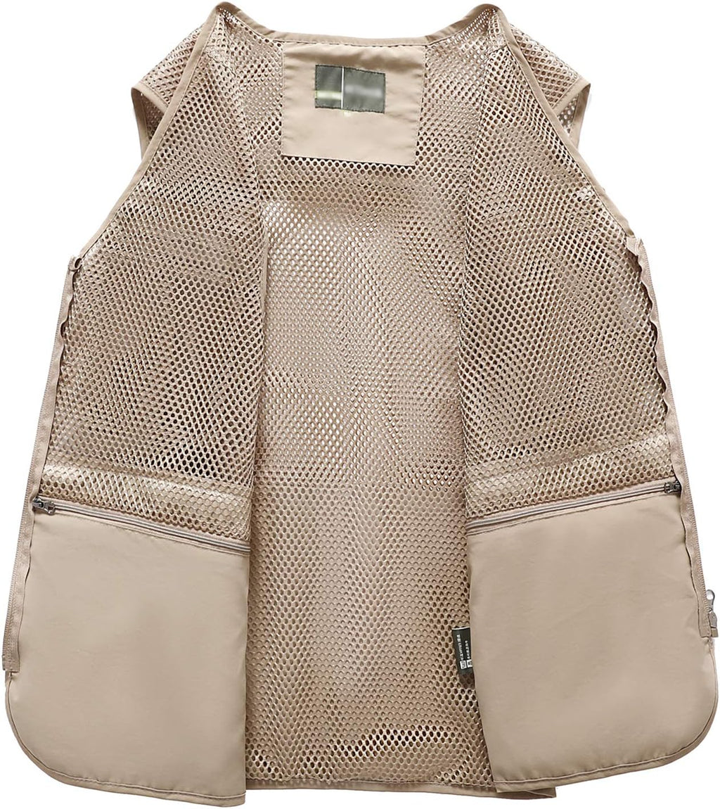 Spanye Mens Outdoor Fishing Vest Safari Travel Photography Vests Jacket Multi Pocket