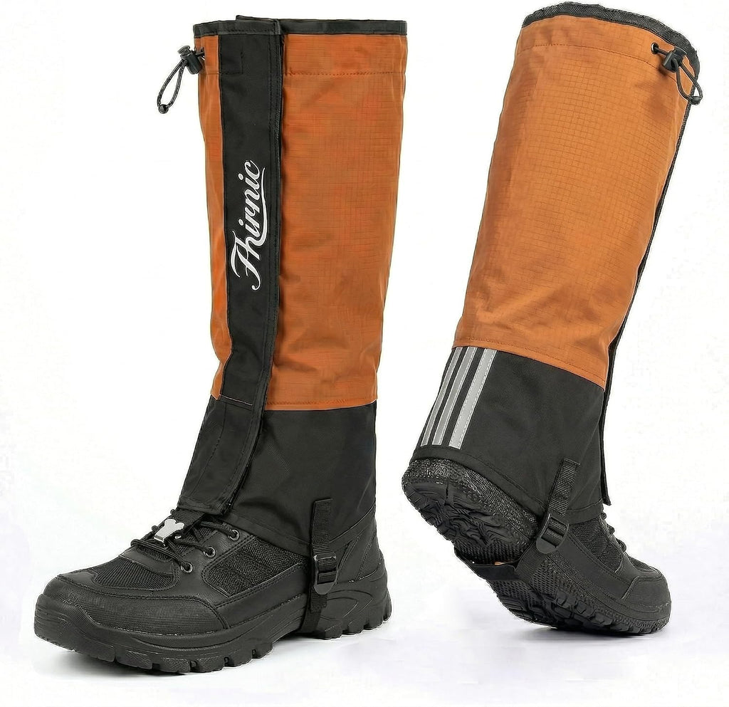 Leg Gaiters for Hiking, Lightweight Waterproof Boot Gaiters for Men Women, Adjustable Shoe Gaiters for Hiking Walking Climbing Hunting Trekking Mountaineering Skiing