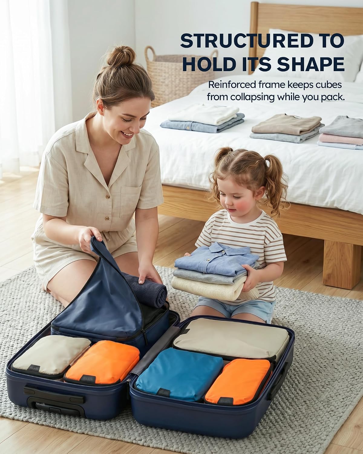 Compression Packing Cubes Ultralight 7PCS Luggage Travel Organizer Bags Set