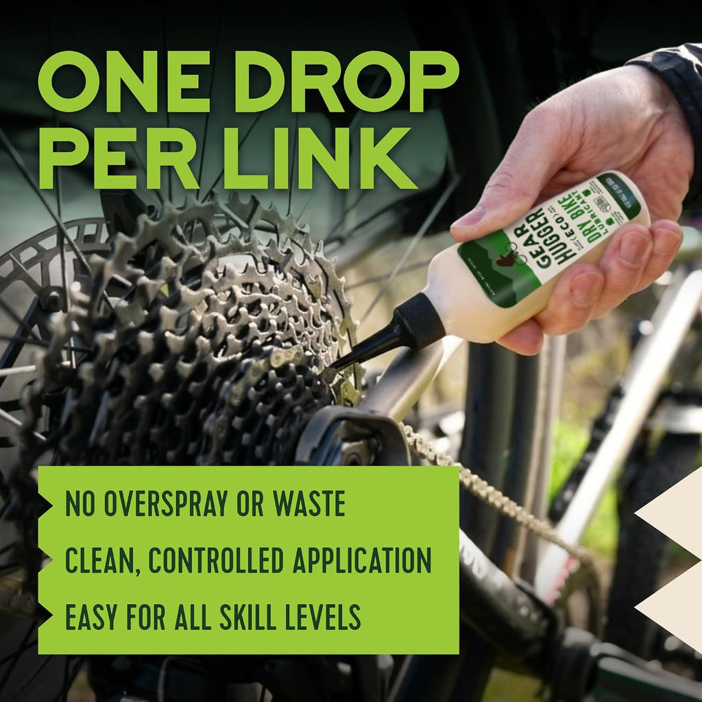 Gear Hugger - Dry Lube and Degreaser - Eco-Friendly & Long-Lasting Bike Chain Cleaner – Plant-Based Bike Lubricant, No Petroleum, No PTFE