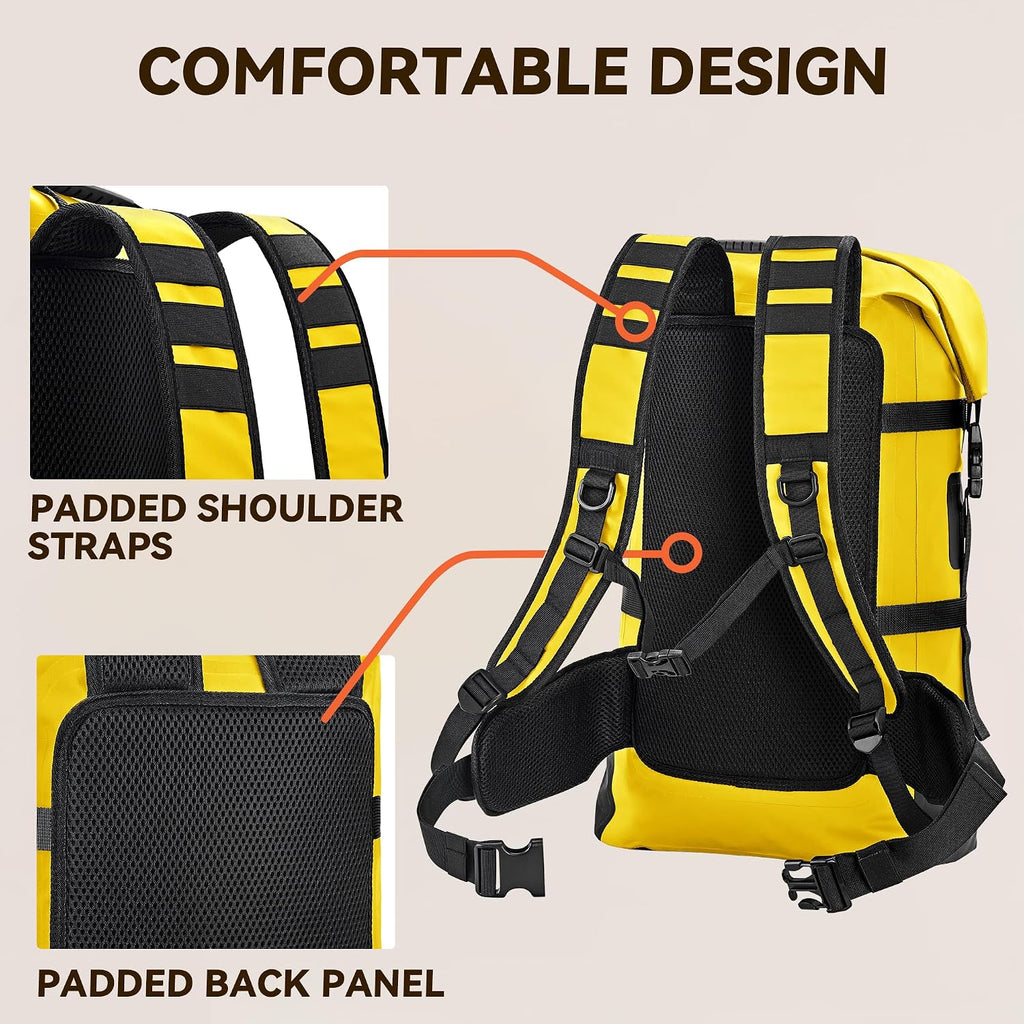 HEETA Dry Bags Waterproof Backpack 40L for Men & Women, Roll Top Heavy Duty