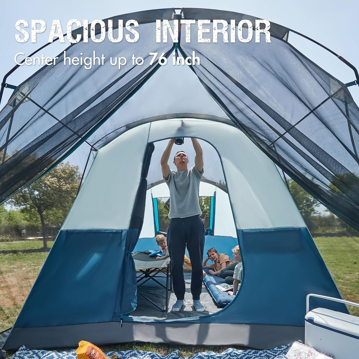 PORTAL 6/8/10 Person Family Camping Tent with Screen Room