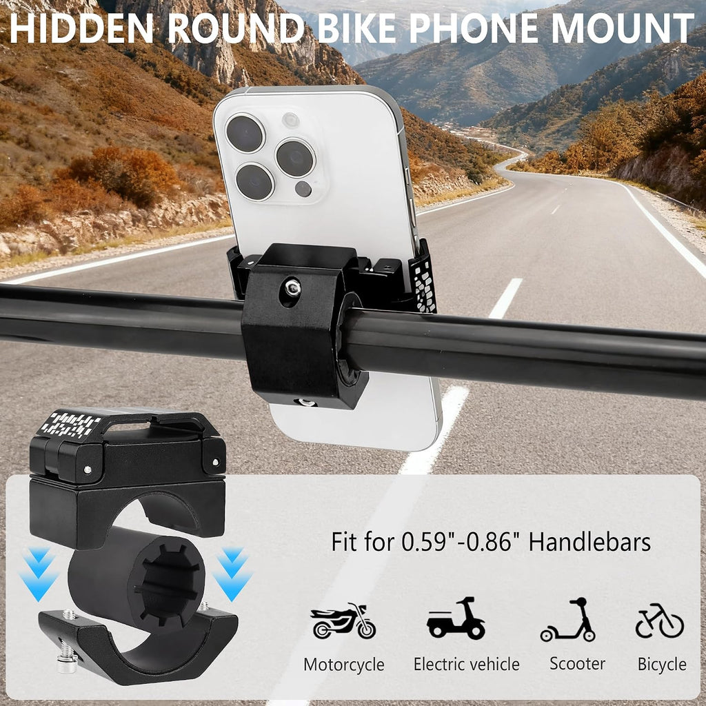 Bike Handlebar Mounts for 4.5-7.1 Phones (Black)