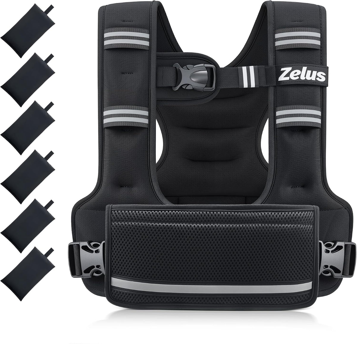 ZELUS Adjustable Weighted Vest for Women Men, Ergonomic Fit Training Vest