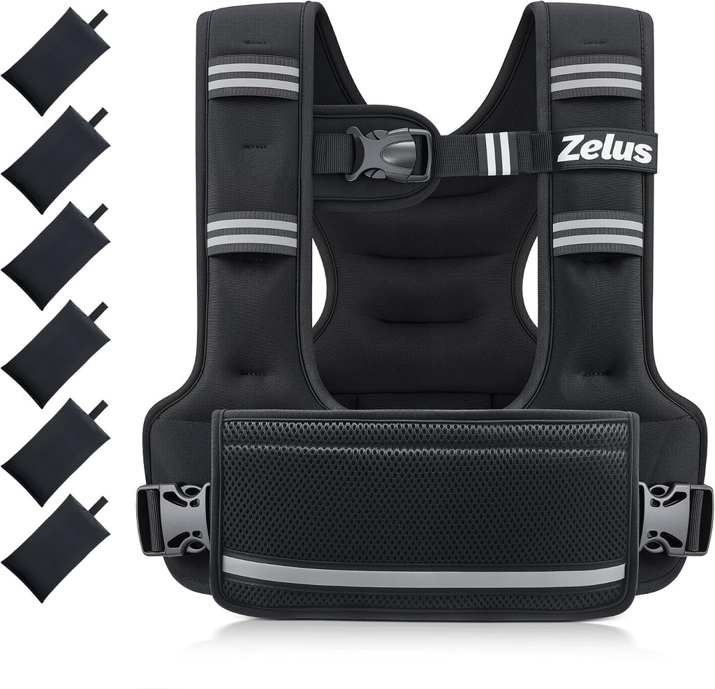ZELUS Adjustable Weighted Vest for Women Men, Ergonomic Fit Training Vest