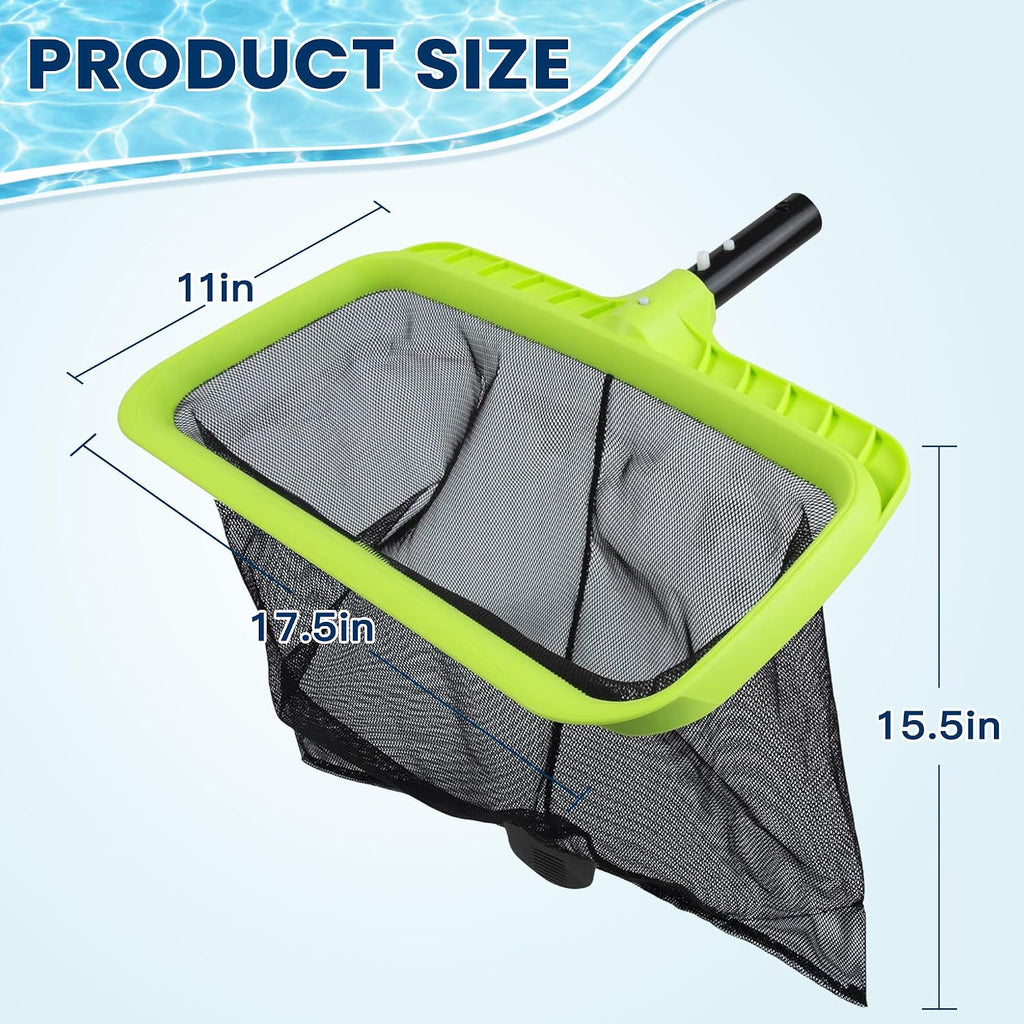 Sepetrel Swimming Pool Leaf Skimmer Net,Reinforced Frame Deep Rake Net