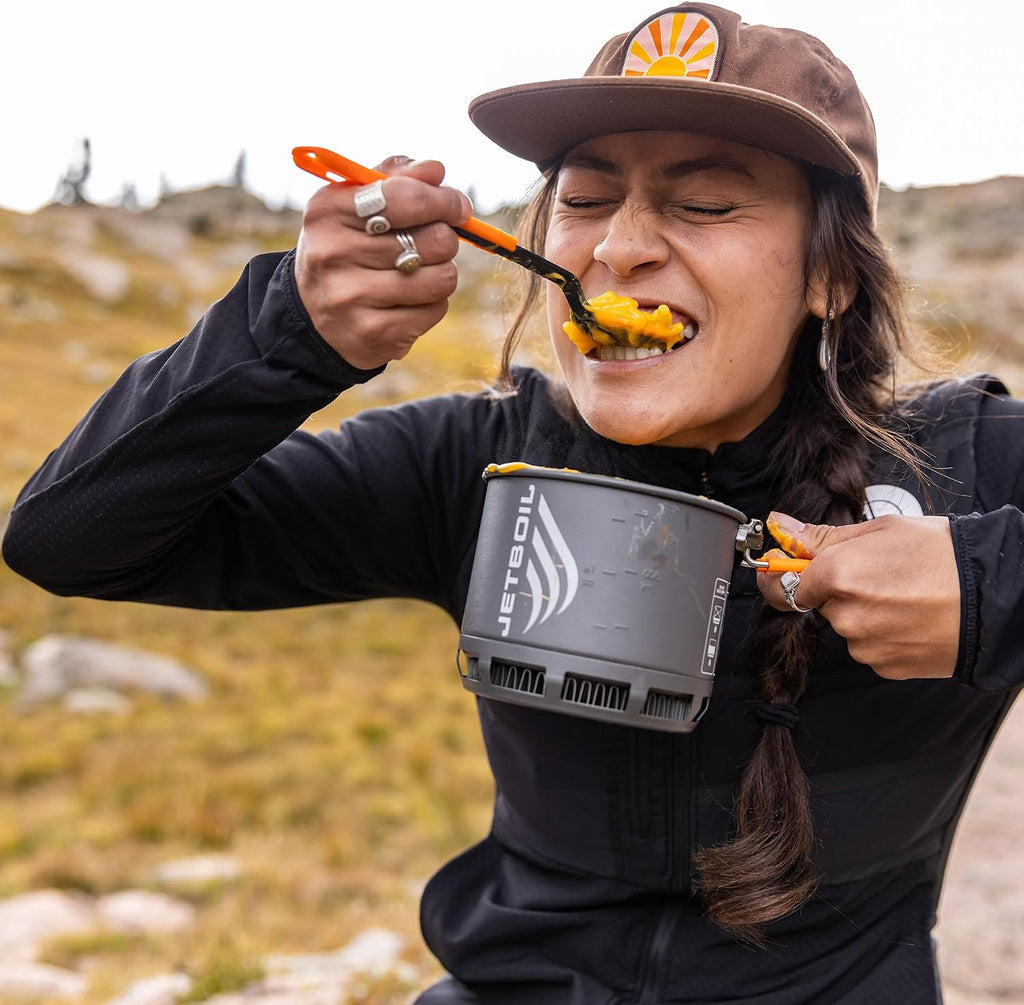 Jetboil TrailWare Backpacking and Camping Utensil Set, Extendable Fork, Knife and Spoon