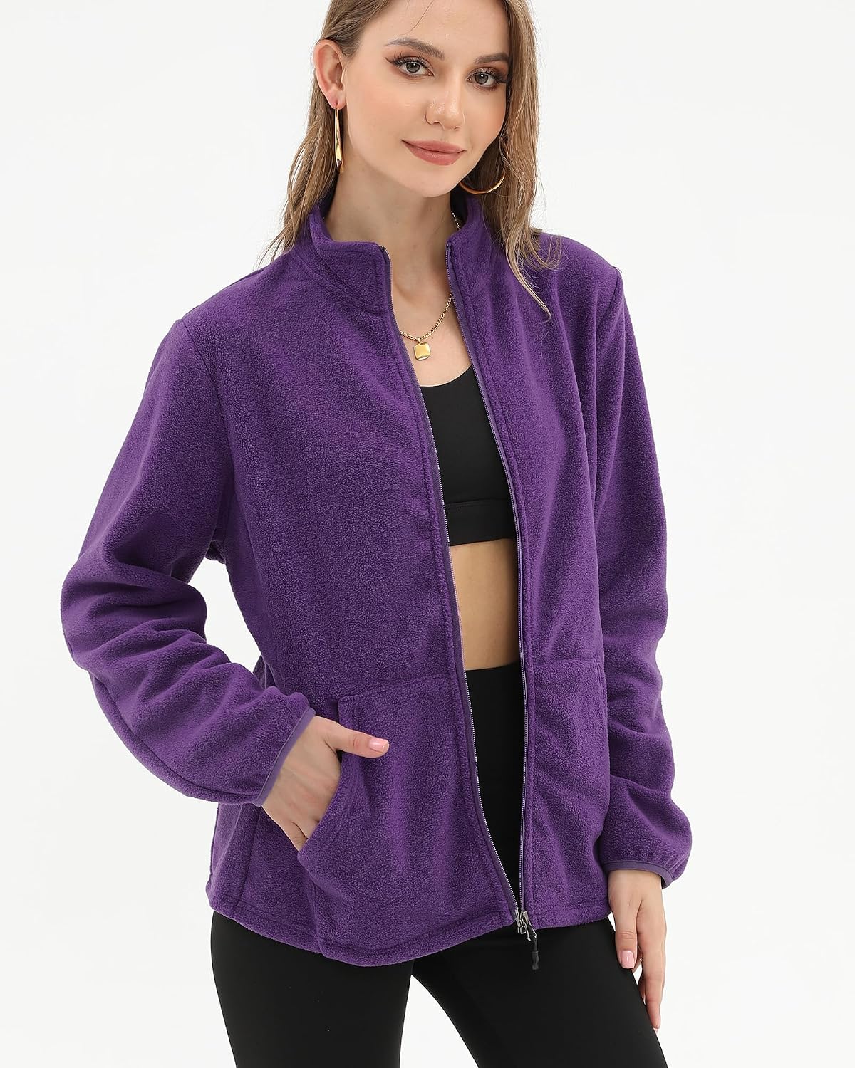 Argstar Women's Fleece Jacket 6 Pockets (XS-2XL)