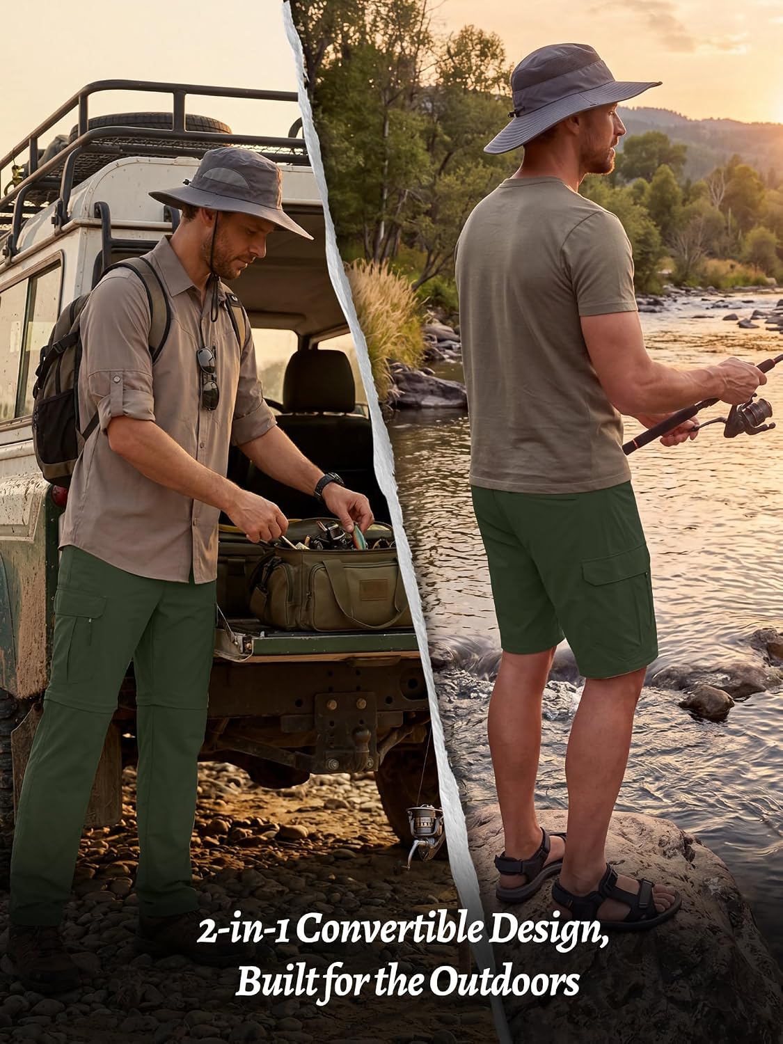 Men’s Safari Lightweight Convertible Hiking Pants