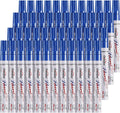 Overseas 48 Blue Paint Pens Permanent Markers, Oil Based Paint Markers