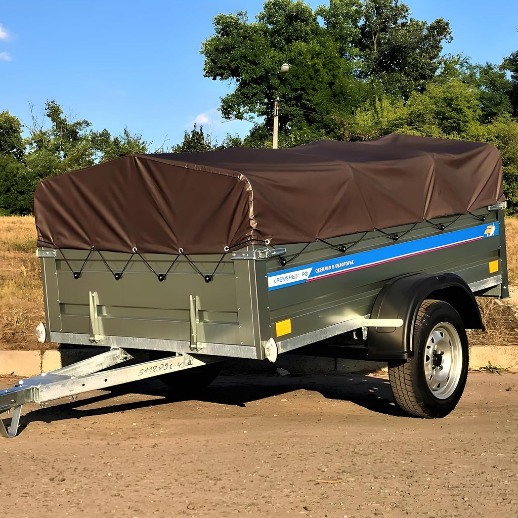 Winpull Tarp 8x10FT, 16 Mil Heavy Duty Waterproof Tarp, Large Multipurpose Cover with Brass Grommets and Reinforced Edges, UV Resistant Thick Poly Tarps for Outdoor Camping Tent Pool Car Tent