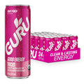 GURU Organic Energy Drink, Fruit Punch, Natural Caffeine, 12 Fl Oz, 24 Pack