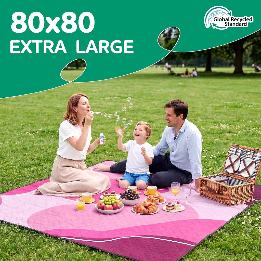 RYCHIC Extra Large Outdoor Picnic Blanket Camping Beach Mat Rug Adult Women Her Mother Day Sister Mom Gf Girlfriend Aunt Best Friend Friendship Grandma Bestie Wife Daughter Law Lady Happy Birthday