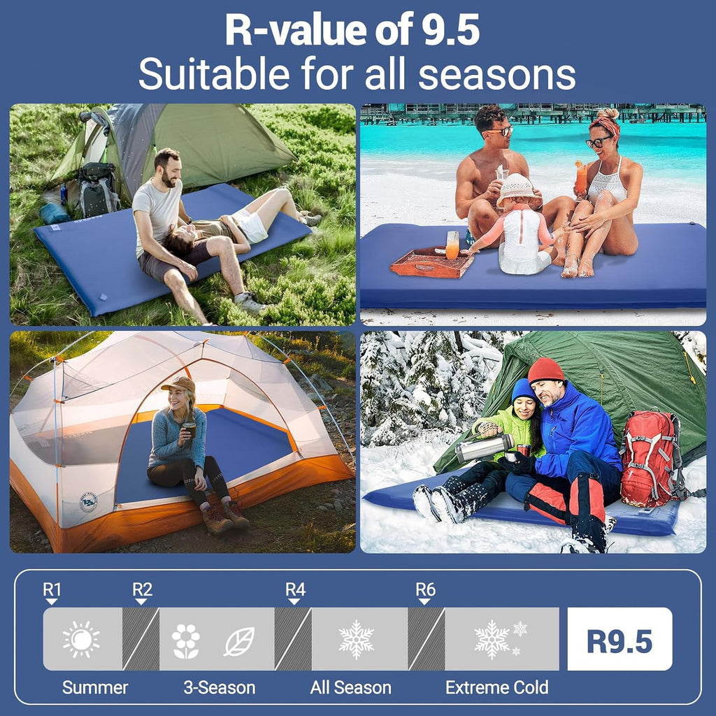 Elegear Self Inflating Sleeping Pad with Electric Pump 3.15" Memory Foam