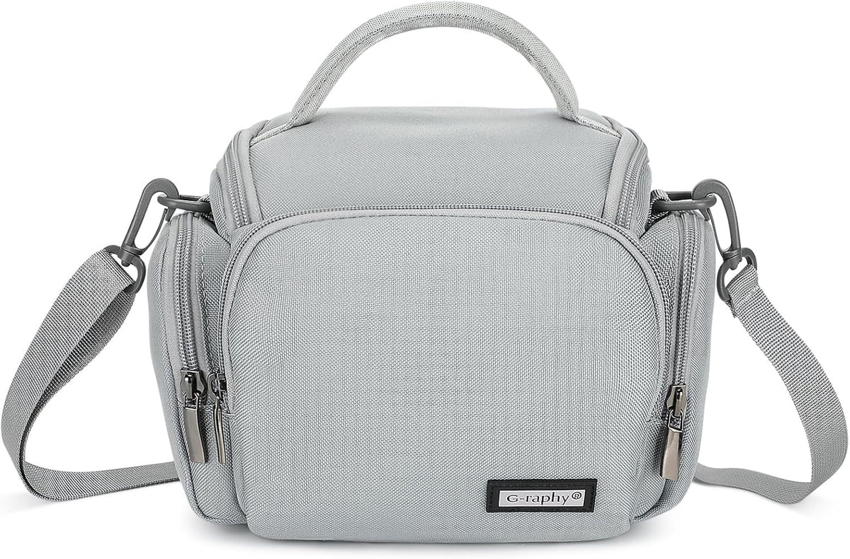 G-raphy Camera Bag Case Compact Lightweight Shoulder Crossbody Sling Photography Bags for Nikon Canon Sony DSLR SLR Mirrorless with Removal Straps Mint