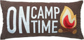 C&F Home Campfire On Camp Time Embroidered Long Accent Pillow 10" x 20"