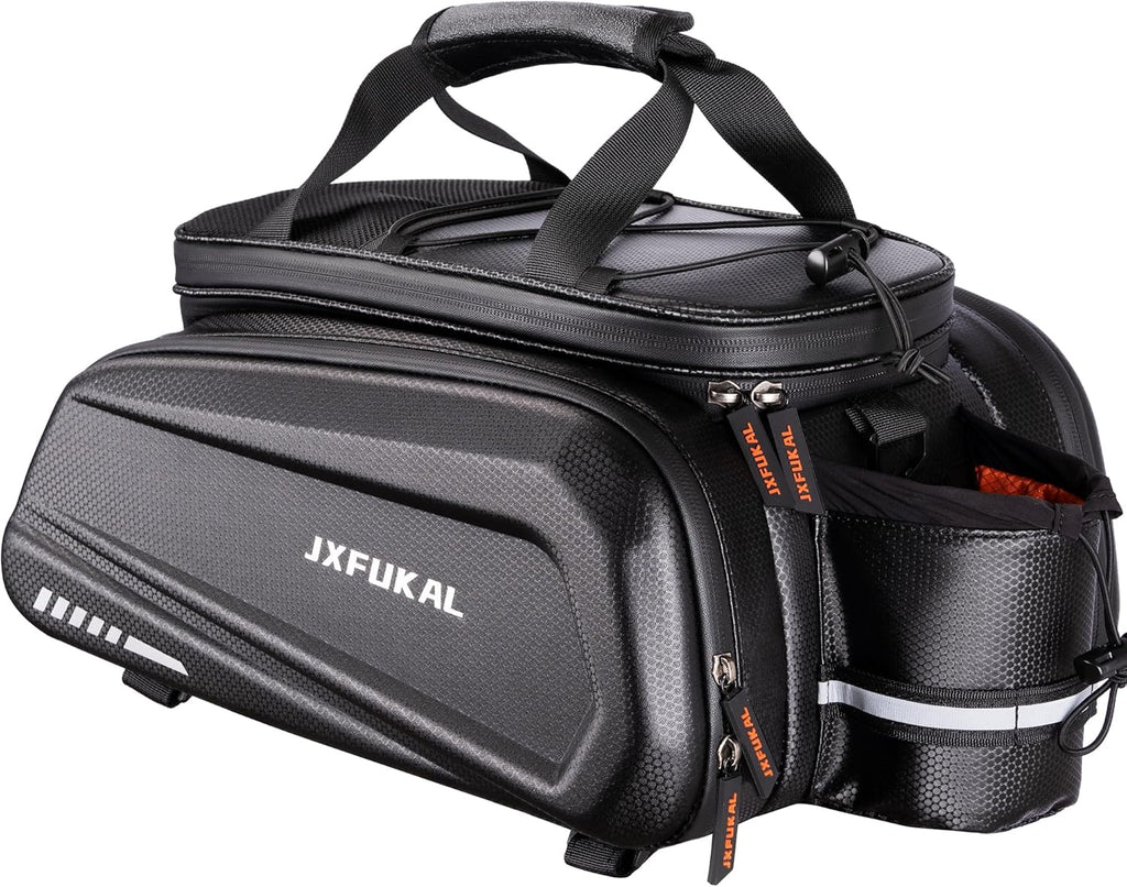 JXFUKAL Bike Bags for Bicycle Rear Rack - 9.5L/17L/40L Hard Shell Ebike Bag
