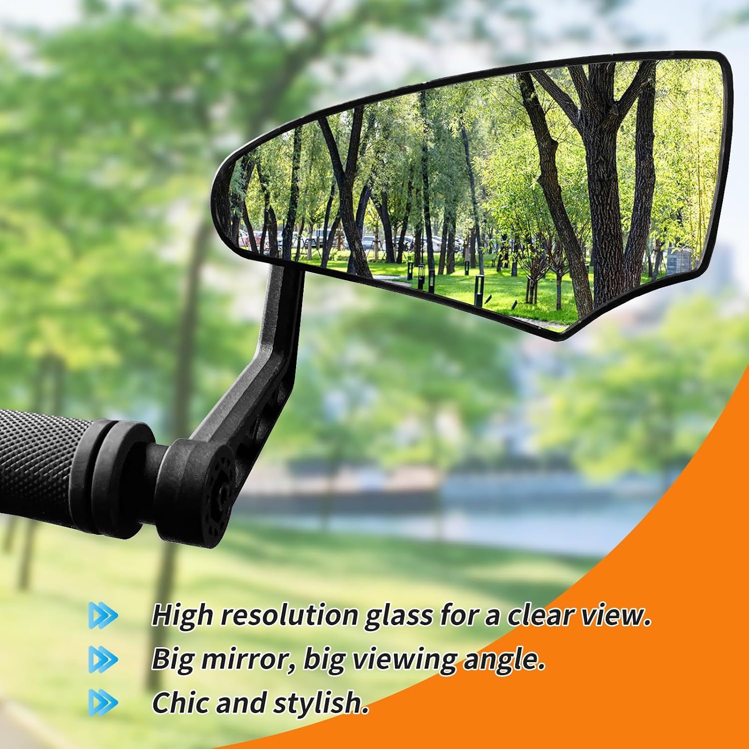 Bike Mirror HD Adjustable Bar End Bike Rear View Mirror Right