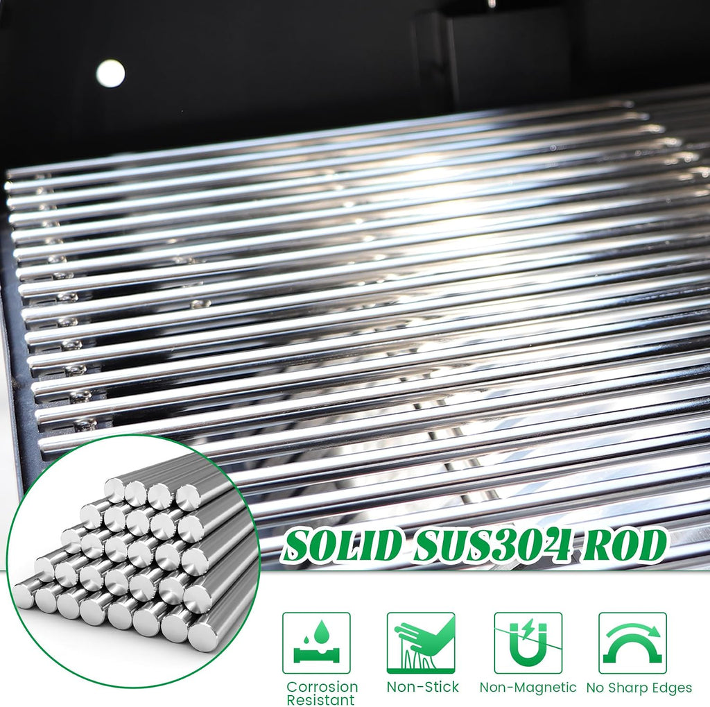 Warming Rack for Pit Boss Lexington Grill Cooking Grates Upper Grid Pitboss 500 540 Series Wood Pellet Smoker Replacement Parts Stainless Steel Grilling BBQ Accessory