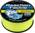 Reaction Tackle Braided Fishing Line - Pro Grade Power Performance for Saltwater or Freshwater Fish - Colored Fishing Line Braid for Extra Visibility