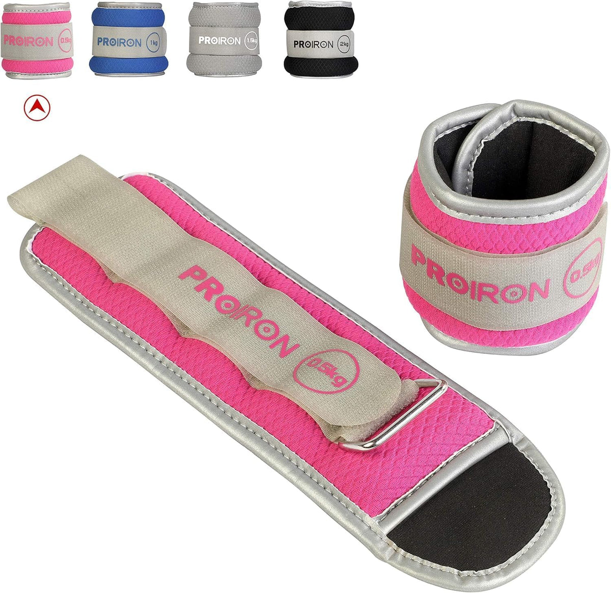PROIRON Ankle Weights for Women, Leg Weights for Men, Ankle and Wrist Weights 2/4/6/8LBS，Reflective Arm Weights for Jogging，Gymnastics，Aerobics