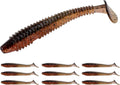 RUNCL Swimbaits Paddle 10/20/30/40PCS, 5/4/3/2 Inchs Paddle Tail, Soft Lure for Trout Crappie Bass, Durable Plastic Bait Swimmer for Saltwater/Freshwater, Fishing Lover's Gift