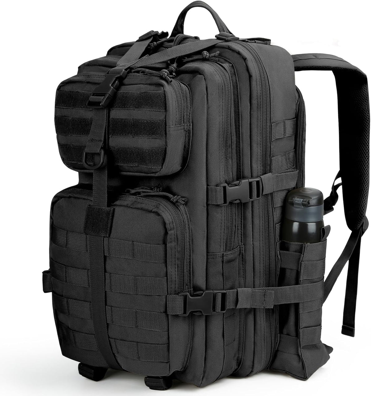 REEBOW GEAR Military Tactical Backpack for Men 3 Day Survival Bag Black
