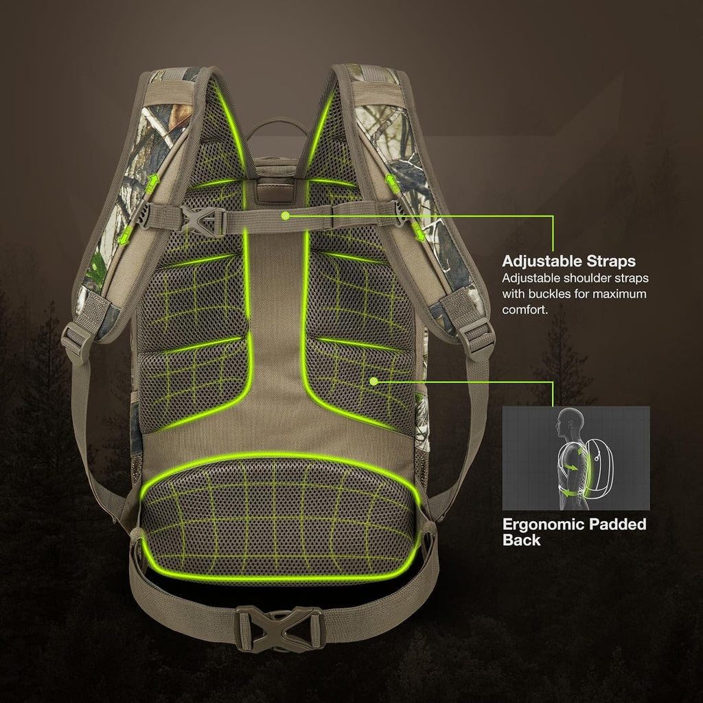 TIDEWE Hunting Backpack for Men, 25L Lightweight Day Pack for Deer Hunting